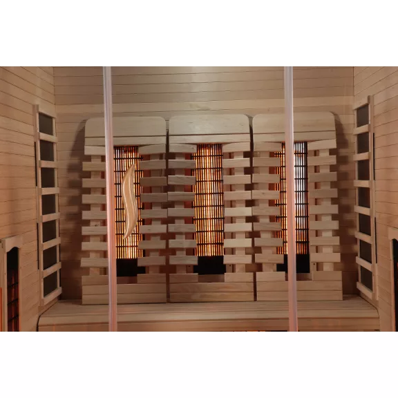 OPEN háromszemélyes infraszauna, 2, 34 kW – 150 x 120 x 200 cm