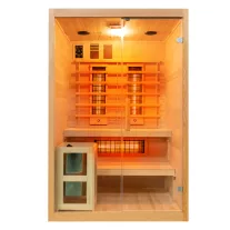 TWINCOMBI infra- és finn szauna kombináció, kétszemélyes – 130 x 120 x 200 cm