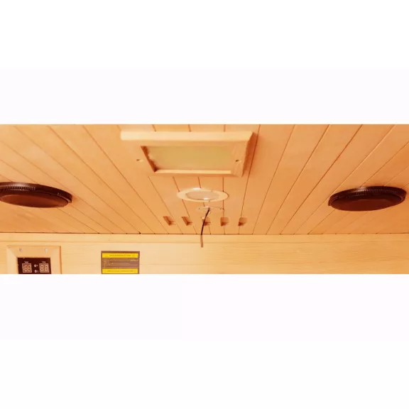 TWINCOMBI infra- és finn szauna kombináció, kétszemélyes – 130 x 120 x 200 cm