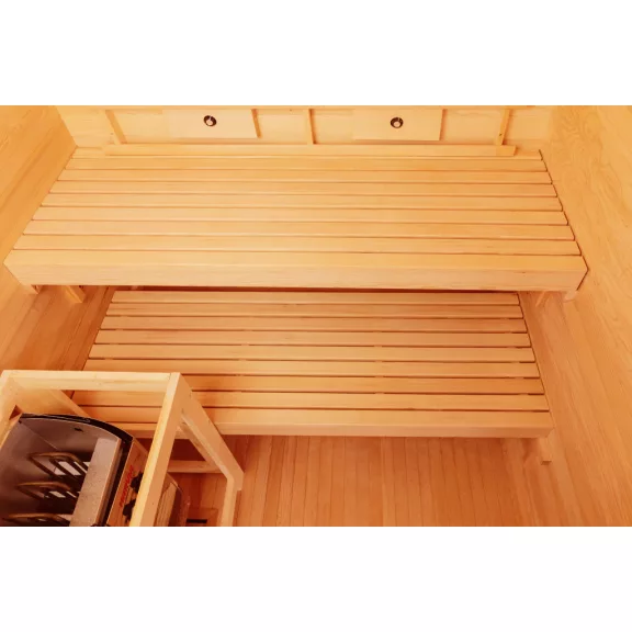 TWINCOMBI infra- és finn szauna kombináció, kétszemélyes – 130 x 120 x 200 cm