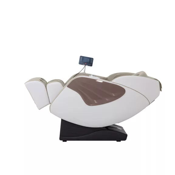 SENORA LUXUS masszázsfotel, bézs / barna - 120 W – 74 x 140 x 104 cm