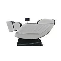 CALMORA luxus masszázsfotel, fehér/fekete – 74 x 147 x 108 cm