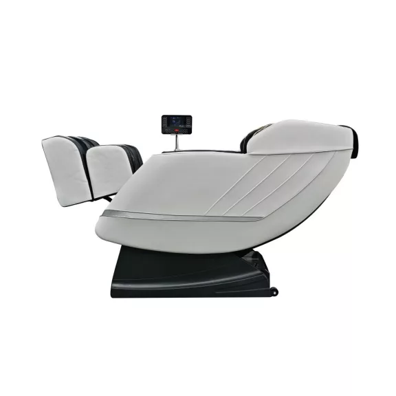 CALMORA luxus masszázsfotel, fehér/fekete – 74 x 147 x 108 cm