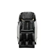 CALMORA luxus masszázsfotel, fehér/fekete – 74 x 147 x 108 cm