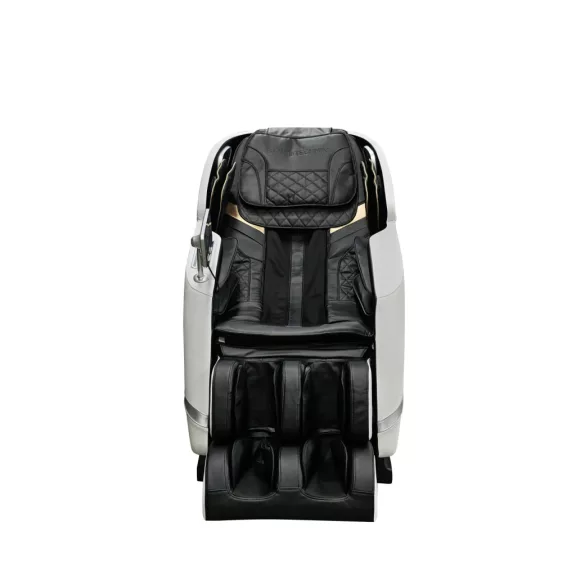 CALMORA luxus masszázsfotel, fehér/fekete – 74 x 147 x 108 cm
