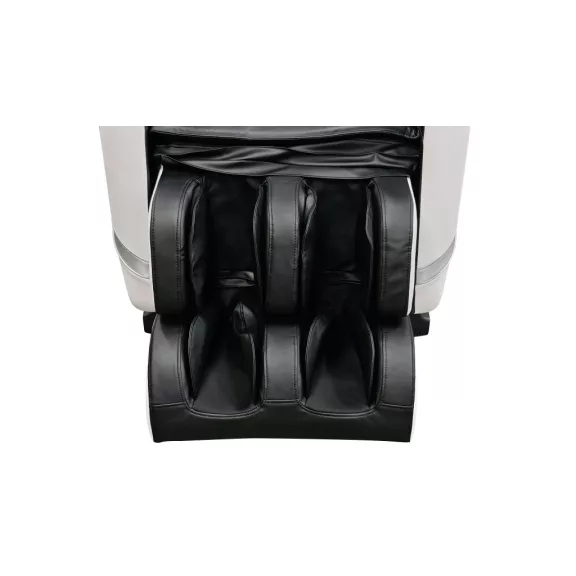 CALMORA luxus masszázsfotel, fehér/fekete – 74 x 147 x 108 cm