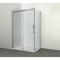   ELEGANCE aszimmetrikus sarokkabin tolóajtóval (8 mm), 120x80 cm
