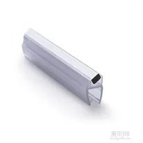   Ajtóélzáró mágneses profil szögletes kabinokhoz (2 db/szett) 6 mm