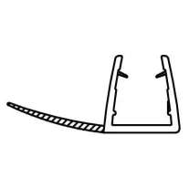 Vízzáró szilikon profil, oldalsó (2 db/szett) 5 mm