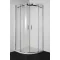 ELEGANCE íves sarok zuhanykabin két tolóajtóval – 80 x 80 x 195 cm – Króm