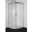 ELEGANCE íves sarok zuhanykabin két tolóajtóval – 80 x 80 x 195 cm – Króm