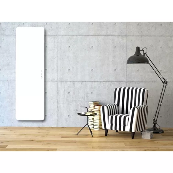 E-MIRROR elektromos fürdőszobai fűtőtest termosztáttal, fehér, 700 W – 1000 x 500 mm