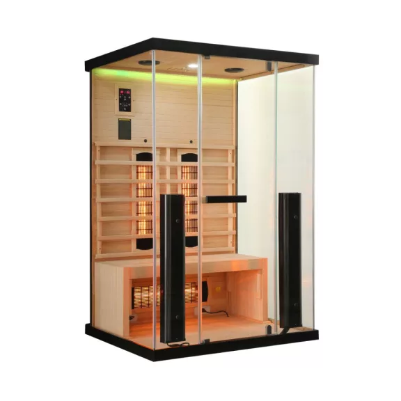 BILLUND 2 kétszemélyes infraszauna, 1, 85 kW – 125 x 100 x 190 cm