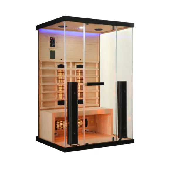 BILLUND 2 kétszemélyes infraszauna, 1, 85 kW – 125 x 100 x 190 cm