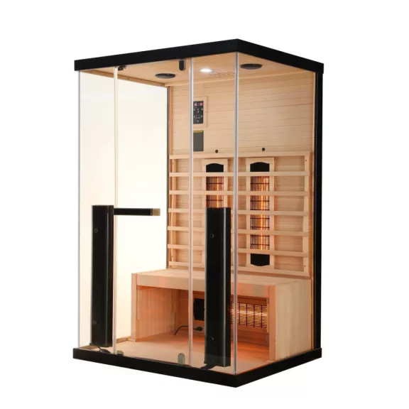 BILLUND 2 kétszemélyes infraszauna, 1, 85 kW – 125 x 100 x 190 cm
