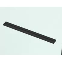   SANOSLIM sarokkabin toló-forgó ajtóval, 80 cm, matt fekete