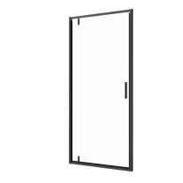 SANOSLIM pivot zuhanyajtó, 90 cm, matt fekete