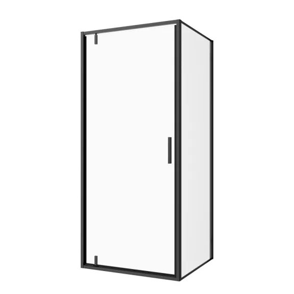 SANOSLIM pivot zuhanyajtó, 100 cm, matt fekete