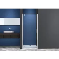 SANOSLIM pivot zuhanyajtó, 80 cm, króm
