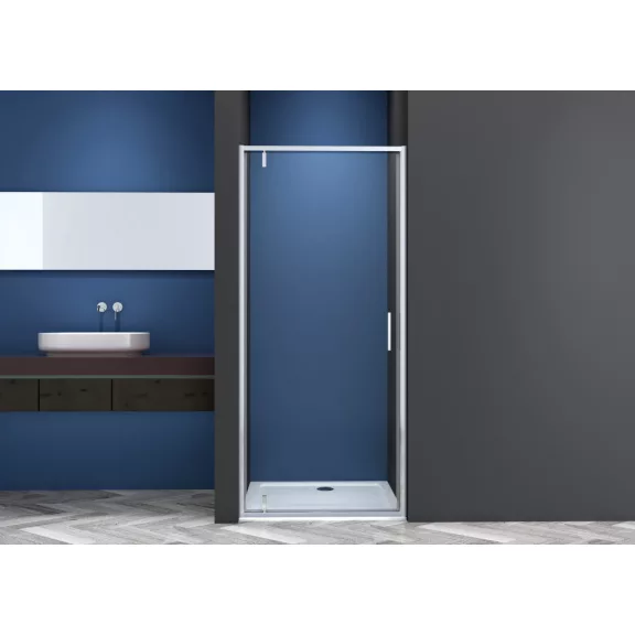 SANOSLIM pivot zuhanyajtó, 100 cm, króm