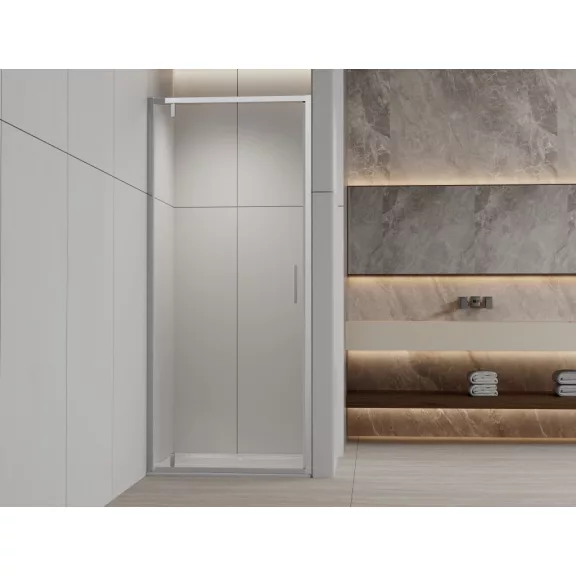 SANOSLIM pivot zuhanyajtó, 100 cm, króm