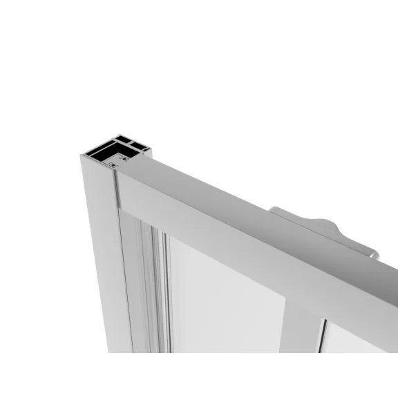 SANOSLIM pivot zuhanyajtó, 100 cm, króm