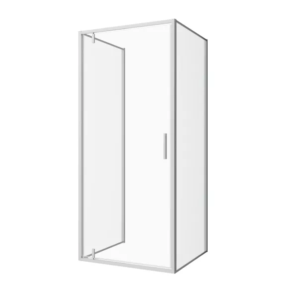 SANOSLIM pivot zuhanyajtó, 100 cm, króm