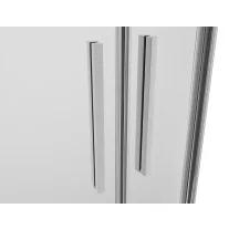 SANOSLIM íves zuhanykabin, 80 cm, króm