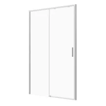 SANOSLIM tolóajtó, 100 cm, króm