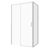 SANOSLIM tolóajtó, 100 cm, króm