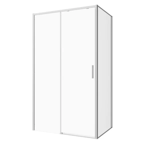 SANOSLIM tolóajtó, 100 cm, króm