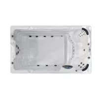 IBIZA SWIM SPA kültéri masszázsmedence, gyöngyházfehér – 400 x 228 x 131 cm