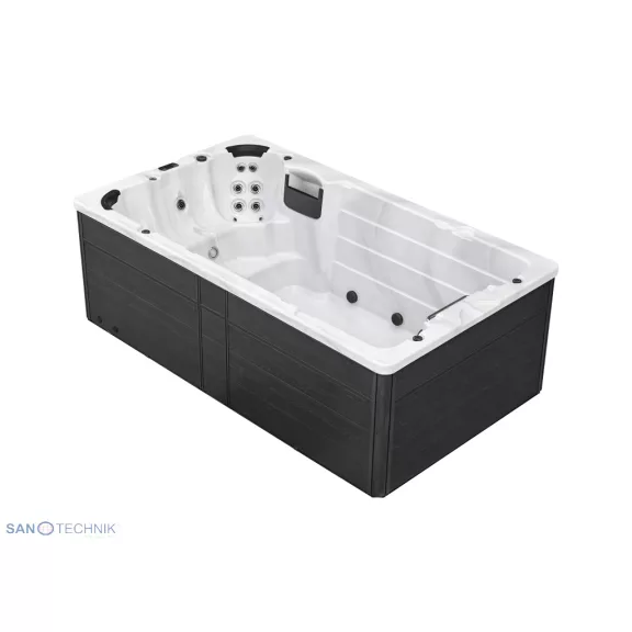 IBIZA SWIM SPA kültéri masszázsmedence, gyöngyházfehér – 400 x 228 x 131 cm