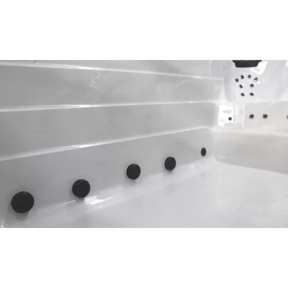 IBIZA SWIM SPA kültéri masszázsmedence, gyöngyházfehér – 400 x 228 x 131 cm
