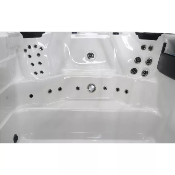 IBIZA SWIM SPA kültéri masszázsmedence, gyöngyházfehér – 400 x 228 x 131 cm