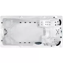 MENORCA SWIM SPA kültéri masszázsmedence, gyöngyházfehér – 450 x 228 x 131 cm
