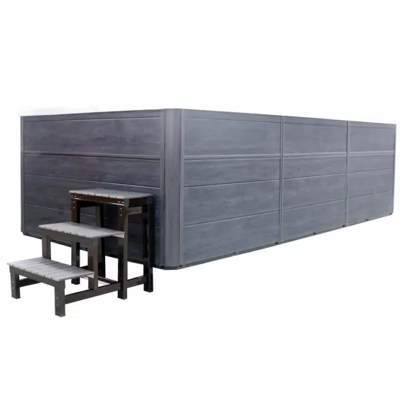 MENORCA SWIM SPA kültéri masszázsmedence, gyöngyházfehér – 450 x 228 x 131 cm