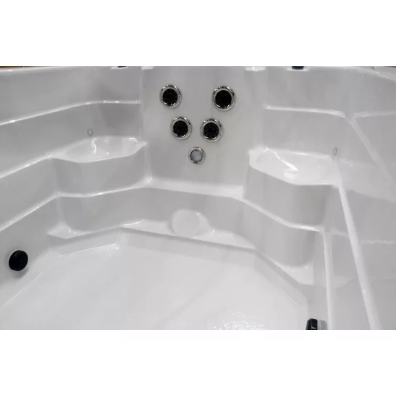MENORCA SWIM SPA kültéri masszázsmedence, gyöngyházfehér – 450 x 228 x 131 cm