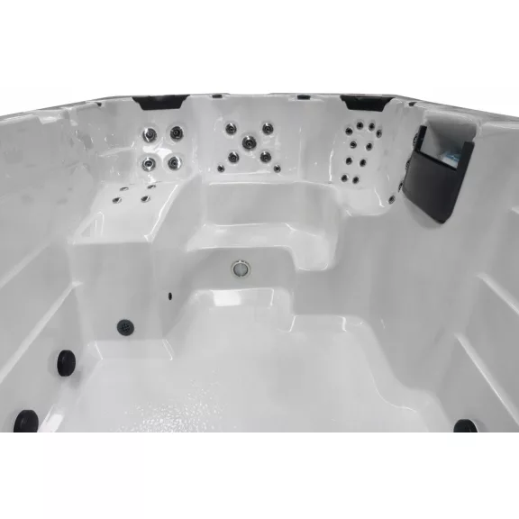 MENORCA SWIM SPA kültéri masszázsmedence, gyöngyházfehér – 450 x 228 x 131 cm