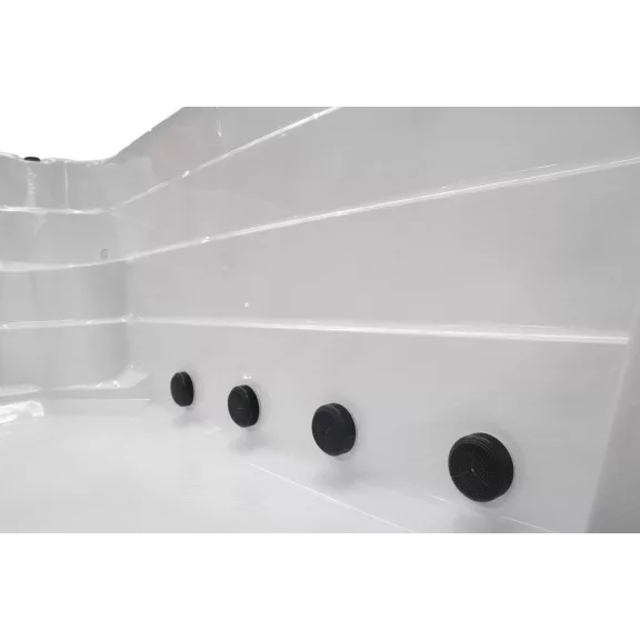 MENORCA SWIM SPA kültéri masszázsmedence, gyöngyházfehér – 450 x 228 x 131 cm