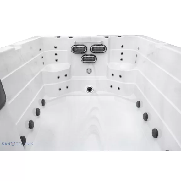 MENORCA SWIM SPA kültéri masszázsmedence, gyöngyházfehér – 450 x 228 x 131 cm MENORCA SWIM SPA kültéri masszázsmedence, gyöngyházfehér – 450 x 228 x 131 cm