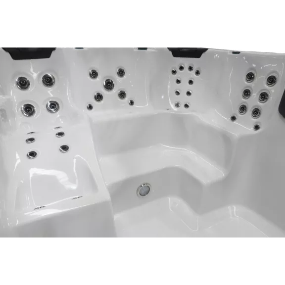 MENORCA SWIM SPA kültéri masszázsmedence, gyöngyházfehér – 450 x 228 x 131 cm