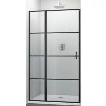 ELITE BLACK osztott nyílóajtó (6 mm) 120 cm – 120 x 195 cm