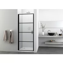 ELITE BLACK nyílóajtó (6 mm) 80 cm – 80 x 195 cm
