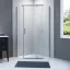 Ötszögletű sarokkabin pivot ajtóval, króm keret, 90 cm – 90 x 90 x 190 cm