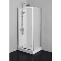 Sarokkabin nyíló ajtóval 90 x 185 x 70cm – Króm