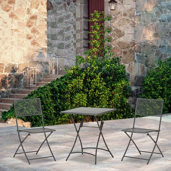 MALAGA erkély garnitúra, 3 részes, összecsukható – 65 x 71 x cm
