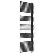 WIEN fürdőszobai fűtőtest, egyenes, matt fekete, 899 W – 1708 x 600 mm