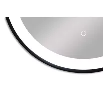   Tükör indirekt LED-es megvilágítással, érintőkapcsolóval, Ø 60 cm