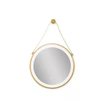  Tükör indirekt LED-es megvilágítással, érintőkapcsolóval, Ø 60 cm